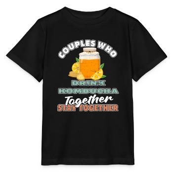 Kombucha pair - Stanley/Stella MINI CREATOR Kids’ T-Shirt - black - Front - Mikhail (115cm)