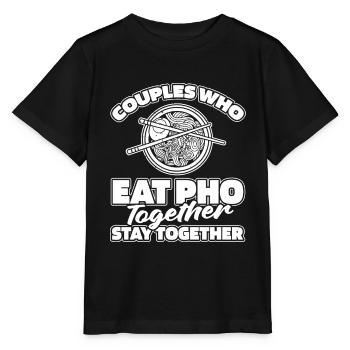 Paire de bols Pho - T-shirt bio MINI CREATOR Stanley/Stella Enfant - noir - Devant - Mikhail (115cm)