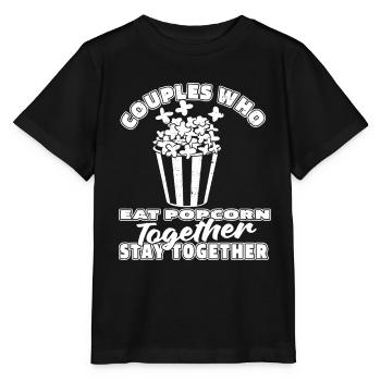 Popcorn Pair - Stanley/Stella MINI CREATOR Kids’ T-Shirt - black - Front - Mikhail (115cm)