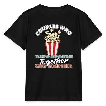 Popcorn Pair - Stanley/Stella MINI CREATOR Kids’ T-Shirt - black - Front - Mikhail (115cm)