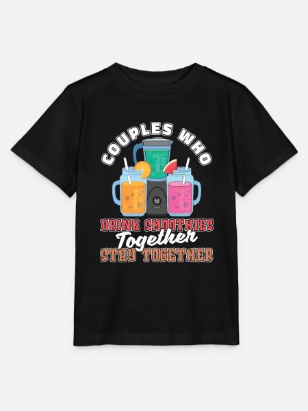 Smoothie Paar - Stanley/Stella Kinder T-Shirt MINI CREATOR - Schwarz