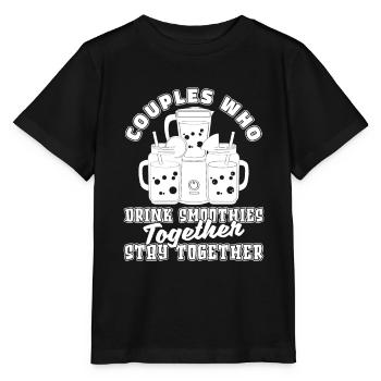 Smoothie Pair - Stanley/Stella MINI CREATOR Kids’ T-Shirt - black - Front - Mikhail (115cm)