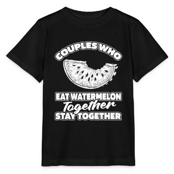 Watermelon Pair - Stanley/Stella MINI CREATOR Kids’ T-Shirt - black - Front - Mikhail (115cm)