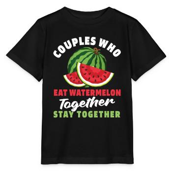 Watermelon Pair - Stanley/Stella MINI CREATOR Kids’ T-Shirt - black - Front - Mikhail (115cm)