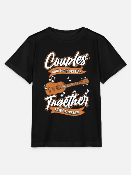 Ukulele Paar - Stanley/Stella Kinder T-Shirt MINI CREATOR - Schwarz