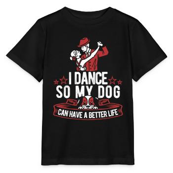Chien professeur de danse - T-shirt bio MINI CREATOR Stanley/Stella Enfant - noir - Devant - Mikhail (115cm)