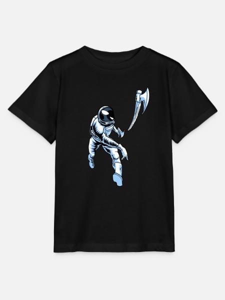 Axtwerfen Axtwerfer Astronaut - Stanley/Stella Kinder T-Shirt MINI CREATOR - Schwarz