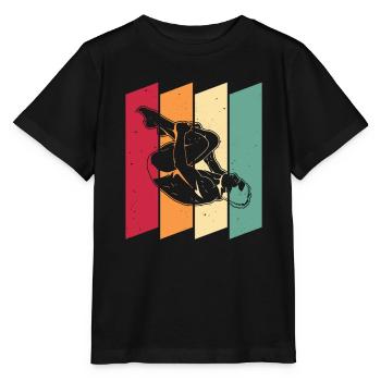 Plongeurs plongeurs - T-shirt bio MINI CREATOR Stanley/Stella Enfant - noir - Devant - Mikhail (115cm)