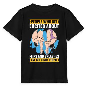 Plongeurs plongeurs - T-shirt bio MINI CREATOR Stanley/Stella Enfant - noir - Devant - Mikhail (115cm)