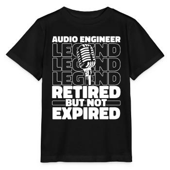 Sound Engineer Retired Sound Engineer - Stanley/Stella MINI CREATOR Kids’ T-Shirt - black - Front - Mikhail (115cm)