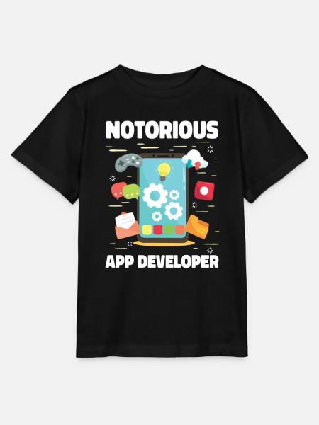 Entwickler Coder Programmierer App - Stanley/Stella Kinder T-Shirt MINI CREATOR - Schwarz