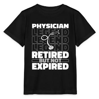 Médecin généraliste Médecin à la retraite - T-shirt bio MINI CREATOR Stanley/Stella Enfant - noir - Devant - Mikhail (115cm)