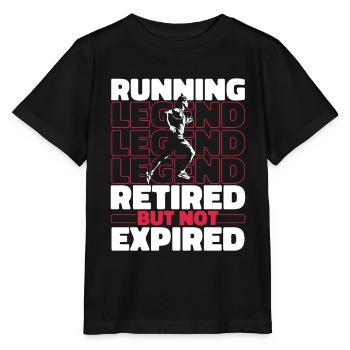 Runner Jogger Runner Running in Retirement - Stanley/Stella MINI CREATOR Kids’ T-Shirt - black - Front - Mikhail (115cm)