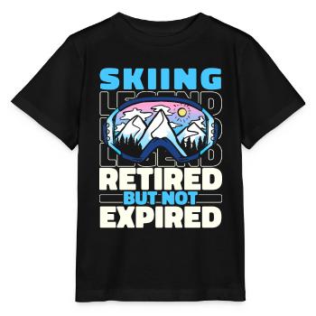Skiing Après-ski in retirement - Stanley/Stella MINI CREATOR Kids’ T-Shirt - black - Front - Mikhail (115cm)