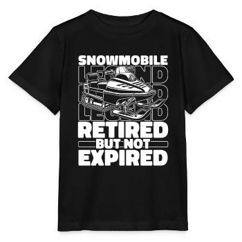 Schneemobil Motorschlitten Im Ruhestand - Stanley/Stella Kinder T-Shirt MINI CREATOR  - Schwarz - Vorne - Mikhail (115cm)
