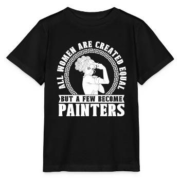 Peintre Vernisseur Humour - T-shirt bio MINI CREATOR Stanley/Stella Enfant - noir - Devant - Mikhail (115cm)