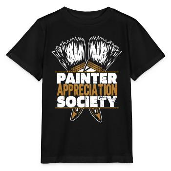 Maler Lackierer - Stanley/Stella Kinder T-Shirt MINI CREATOR  - Schwarz - Vorne - Mikhail (115cm)