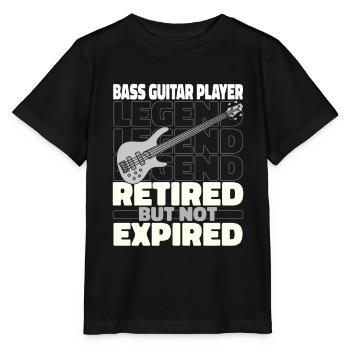 Bassist Bass Guitar Retired Bassist - Stanley/Stella MINI CREATOR Kids’ T-Shirt - black - Front - Mikhail (115cm)