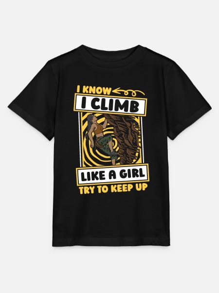Klettern Kletterer Mädchen - Stanley/Stella Kinder T-Shirt MINI CREATOR - Schwarz