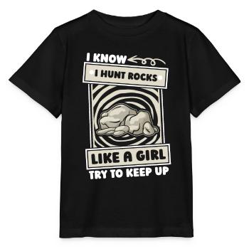 Géologue Collectionneuse de pierres - T-shirt bio MINI CREATOR Stanley/Stella Enfant - noir - Devant - Mikhail (115cm)