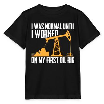 Plate-forme pétrolière sarcastique - T-shirt bio MINI CREATOR Stanley/Stella Enfant - noir - Devant - Mikhail (115cm)