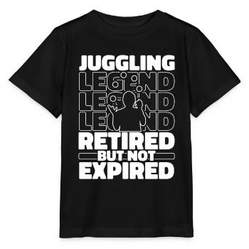 Jonglerie à la retraite - T-shirt bio MINI CREATOR Stanley/Stella Enfant - noir - Devant - Mikhail (115cm)
