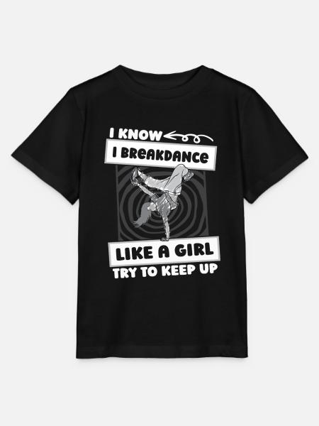 Breakdance Breakdancer Breakdancing Mädchen - Stanley/Stella Kinder T-Shirt MINI CREATOR - Schwarz