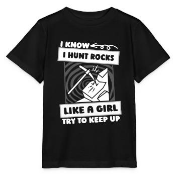 Géologue Collectionneuse de pierres - T-shirt bio MINI CREATOR Stanley/Stella Enfant - noir - Devant - Mikhail (115cm)