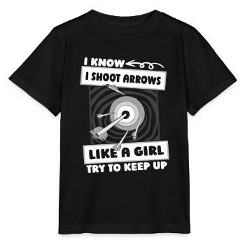 Tir à l’arc Tir à l’arc Archer Girls - T-shirt bio MINI CREATOR Stanley/Stella Enfant - noir - Devant - Mikhail (115cm)