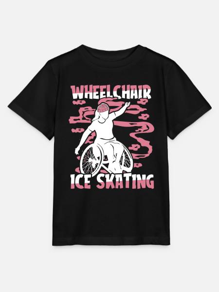 Schlittschuhlaufen Rollstuhl - Stanley/Stella Kinder T-Shirt MINI CREATOR - Schwarz