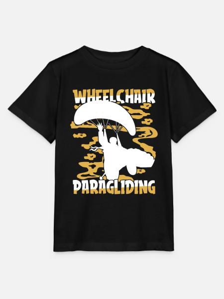 Paragleiter Paragleiten Rollstuhl - Stanley/Stella Kinder T-Shirt MINI CREATOR - Schwarz