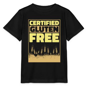 Sans gluten - T-shirt bio MINI CREATOR Stanley/Stella Enfant - noir - Devant - Mikhail (115cm)