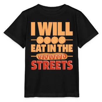 Nourriture de rue Corndog - T-shirt bio MINI CREATOR Stanley/Stella Enfant - noir - Devant - Mikhail (115cm)
