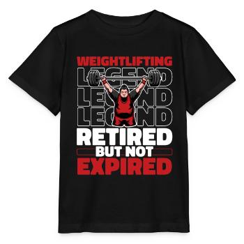 Weightlifting Retired Weightlifter - Stanley/Stella MINI CREATOR Kids’ T-Shirt - black - Front - Mikhail (115cm)
