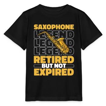 Saxophone Saxophone Retired - Stanley/Stella MINI CREATOR Kids’ T-Shirt - black - Front - Mikhail (115cm)
