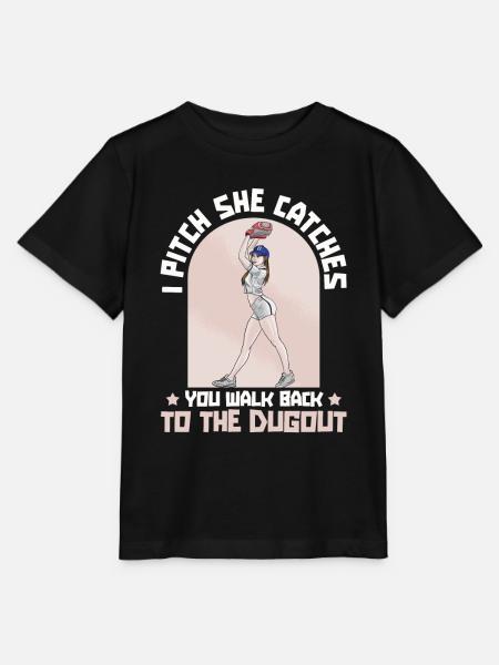 Softball Krug - Stanley/Stella Kinder T-Shirt MINI CREATOR - Schwarz