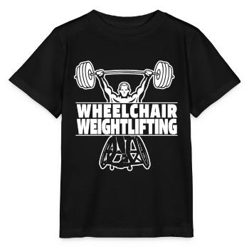 Weightlifting Weightlifting Wheelchair - Stanley/Stella MINI CREATOR Kids’ T-Shirt - black - Front - Mikhail (115cm)
