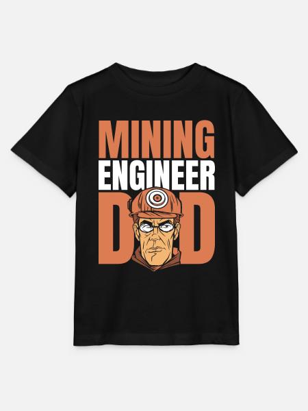 Ingenieur Vati Bergbauingenieur - Stanley/Stella Kinder T-Shirt MINI CREATOR  - Schwarz