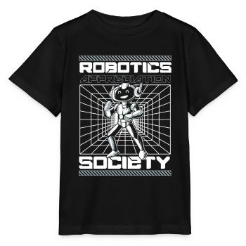 Robotique Ai Robot - T-shirt bio MINI CREATOR Stanley/Stella Enfant - noir - Devant - Mikhail (115cm)