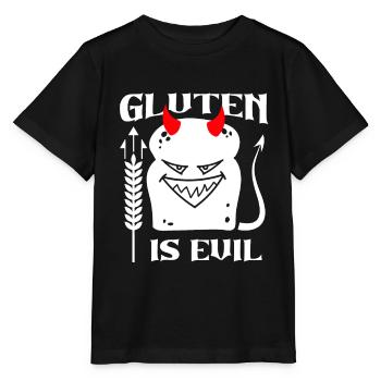 Glutenfrei Teufel - Stanley/Stella Kinder T-Shirt MINI CREATOR  - Schwarz - Vorne - Mikhail (115cm)