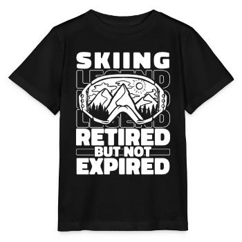 Skiing Après-ski in retirement - Stanley/Stella MINI CREATOR Kids’ T-Shirt - black - Front - Mikhail (115cm)