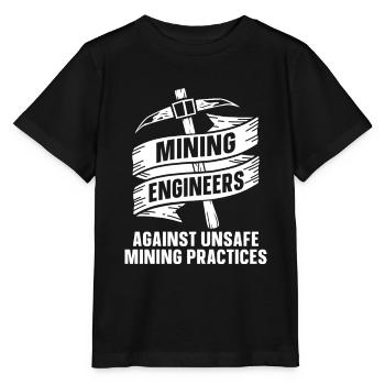Ingénieur Ingénieur Boucle Ingénieur Minier - T-shirt bio MINI CREATOR Stanley/Stella Enfant - noir - Devant - Mikhail (115cm)