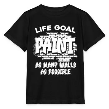 painter painter humor - Stanley/Stella MINI CREATOR Kids’ T-Shirt - black - Front - Mikhail (115cm)