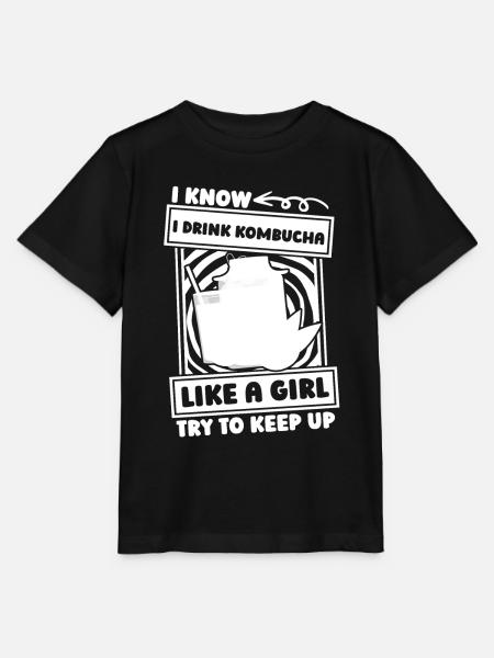 Kombucha Mädchen - Stanley/Stella Kinder T-Shirt MINI CREATOR - Schwarz
