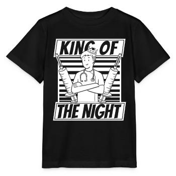 nurse syringe - Stanley/Stella MINI CREATOR Kids’ T-Shirt - black - Front - Mikhail (115cm)