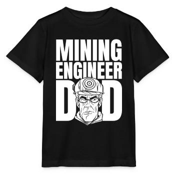 Ingenieur Vati Bergbauingenieur - Stanley/Stella Kinder T-Shirt MINI CREATOR  - Schwarz - Vorne - Mikhail (115cm)