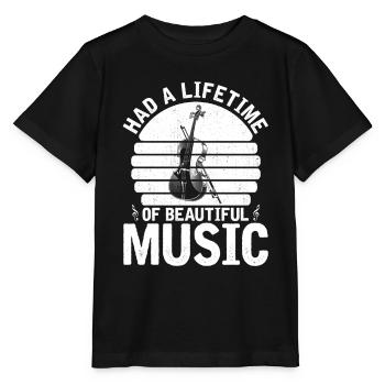Violon Violon - T-shirt bio MINI CREATOR Stanley/Stella Enfant - noir - Devant - Mikhail (115cm)