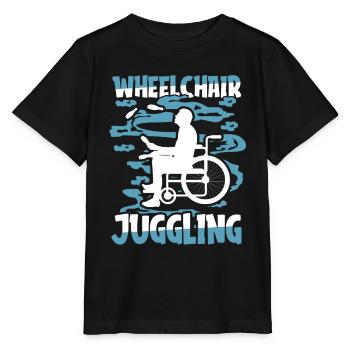 Jonglerie jongleur fauteuil roulant - T-shirt bio MINI CREATOR Stanley/Stella Enfant - noir - Devant - Mikhail (115cm)