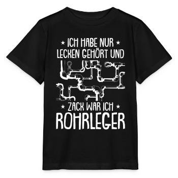 Rohrleitungsbauer Komisch - Stanley/Stella Kinder T-Shirt MINI CREATOR  - Schwarz - Vorne - Mikhail (115cm)