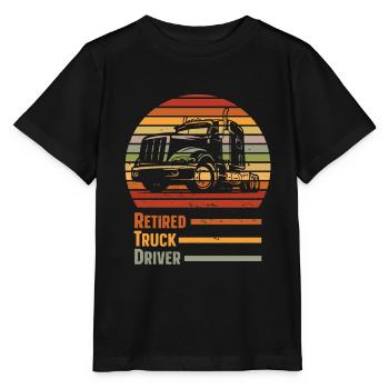 Truck driver Trucker Truck driver - Stanley/Stella MINI CREATOR Kids’ T-Shirt - black - Front - Mikhail (115cm)